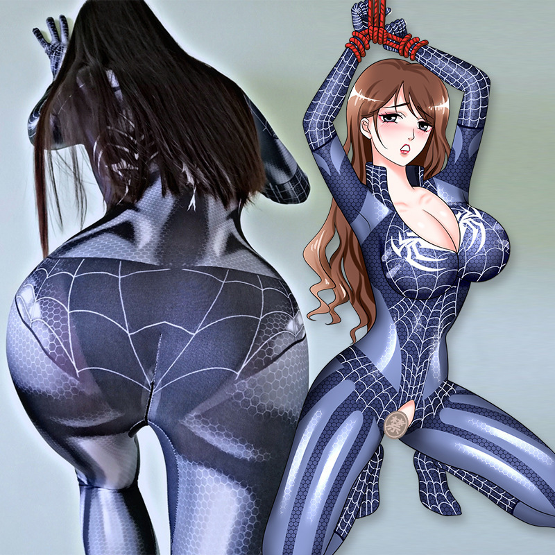 Sexy Spider-Man Cosplay Costume | Erotic Superhero Lingerie x2